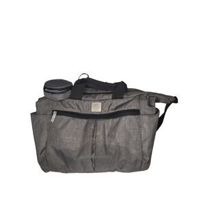 Ergobaby Multi Pocket Diaper Shoulder Bag Gray Medium Utility Infant Kidcore‎